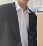 NASALIKE新中式立領(lǐng)西服外套男士春季新款中國風(fēng)唐裝高級感痞帥中山裝夾克 黑色 L (易打理) 曬單實拍圖