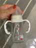 吉田久森【標準口徑】適配貝親標準口徑玻璃塑料奶瓶學(xué)飲水杯吸管蓋帽重力球把手柄防摔底座 標口細手柄（白色） 曬單實(shí)拍圖