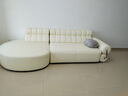 法式布藝沙發(fā)組合客廳奶油風(fēng)設計師款別墅大戶(hù)型復古轉角拉扣沙發(fā) G款直排長(cháng)2.45米 嬰兒絨布料+更多顏色 曬單實(shí)拍圖