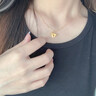 中國黃金（CHINA GOLD）在逃公主黃金項鏈女士99足金蝴蝶結(jié)吊墜七夕情人節(jié)禮物送女朋友 足金蝴蝶結(jié)掛墜+18k金鏈【紀(jì)念品】 曬單實拍圖
