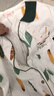 奧蜜雪 睡衣女長(cháng)袖春秋季簡(jiǎn)約純棉韓版開(kāi)衫套裝可外穿寬松少女家居服 T-0111 白蘑菇葉子長(cháng)袖 M（85-105斤） 曬單實(shí)拍圖