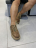 駱駝（CAMEL）男鞋新款英倫真皮防滑厚底增高商務(wù)休閑鞋青年復古工裝皮鞋男 G14A155642 土黃 41 曬單實(shí)拍圖