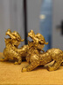 匯品簡(jiǎn)（HUIPINJIAN）銅貔貅擺件一對(duì)黃銅招貔恘大號(hào)皮丘銅制貔貅財(cái)客廳酒柜辦公室禮品 5號(hào) 金錢(qián)貔貅一對(duì) 曬單實(shí)拍圖