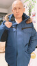 雅鹿新款羽絨服男短款冬季時尚加厚毛領(lǐng)工裝情侶派克服NR 橘色-男 3XL 曬單實拍圖