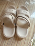 妙奕嘉女士涼鞋女款拖鞋2025年新款軟底外穿厚底平底夏季踩屎感沙灘女鞋 白色卡通兩穿36-37【適合35-36】 38-39 【適合37-38】 曬單實(shí)拍圖