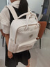 叢林?zhù)B 潮牌手提補習袋高顏值校園小學(xué)生初中生書(shū)包專(zhuān)用補習班結實(shí)雙肩背包大容量女 白色 曬單實(shí)拍圖