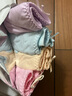 宜而爽 純棉內(nèi)褲女抑菌4條裝女士內(nèi)褲低腰三角褲透氣純色大碼短褲頭 【低腰款】亮粉+淺杏+粉藍+淺紫 M/160 曬單實拍圖