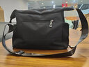 回力新款男士斜跨包潮牌ins潮小挎包背包女休閑大容量學(xué)生單肩包 黑色 大包 曬單實(shí)拍圖