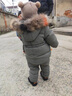 G.DUCKKIDS兒童羽絨服套裝男女童新款1-3-6寶寶加厚羽絨服背帶羽絨褲兩件套2 豆綠 90cm 曬單實(shí)拍圖