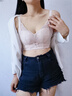 愛戴內(nèi)衣女七夕節(jié)禮物小胸聚攏無(wú)鋼圈上托防下垂收副乳調(diào)整型美背文胸 1790-膚色（厚杯約2.5CM） 80B 曬單實(shí)拍圖