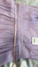 JESSIE【桑蠶絲】?jī)?yōu)雅印花編織圓領(lǐng)真絲連衣裙女春夏 紫色 S 曬單實(shí)拍圖