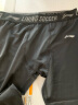 李宁（LI-NING）紧身裤速干短裤压缩男士高弹透气五分运动短裤黑色XL 实拍图
