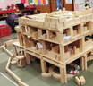 虎娃幼兒園積木大型搭建玩具實(shí)木木質(zhì)木頭單元建構(gòu)區(qū)材料清水大塊原木 加大636塊松木積木 曬單實(shí)拍圖