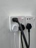 微您延長(cháng)插座家用二插頭加粗純銅線(xiàn)芯10A電源延長(cháng)線(xiàn) 電車(chē)電風(fēng)扇監控主機電視機電腦插頭 黑色5m【防觸電】 曬單實(shí)拍圖