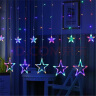 鸿迪新年春节装饰灯led小彩灯闪串灯星星灯笼挂件过年室内外氛围布置 【彩色】插电款-8种模式（节能） 实拍图