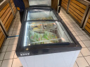 冰诺玺冰柜商用大容量卧式雪糕冰淇淋圆弧透明玻璃门保鲜冷冻展示柜 1.2米升级版温控【带灯】 实拍图