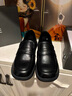 達芙妮單鞋女樂(lè )福鞋女鞋2025冬季皮鞋英倫風(fēng)女鞋子軟皮黑色小皮鞋女 422104579黑色/單里 37 曬單實(shí)拍圖