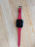 ROMISS適用于iwatch蘋(píng)果手表表帶apple watch S11/10/9/8/7表帶意大利荔枝紋真皮腕帶高級感輕奢手表鏈 胭脂紅（小蠻腰女款） 44/45/46/49表盤(pán)通用(黑色-表扣) 曬單實(shí)拍圖