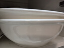富彩陶瓷大碗湯盆大號家用湯古創(chuàng  )意加厚特大號拉面碗和面盆拌餡大湯碗 純白款10英寸大盆2個(gè)【2000ML】 曬單實(shí)拍圖
