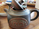 此時(shí)此刻 欽州坭興陶茶壺 梁業(yè)蘭純手工壺德鐘壺泡茶壺功夫茶具泡茶器 神鹿壺 190ml 曬單實(shí)拍圖
