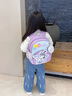 史努比（SNOOPY）幼兒園書(shū)包 生日禮物輕便防潑水幼童1-6周歲男女童雙肩包書(shū)包 紫色 均碼 曬單實(shí)拍圖