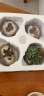 仟尚亿多肉花盆陶瓷个性简约室内植物创意粗陶花盆栽花盆透气大口径组合 CX韩式捏花4个 中等 实拍图