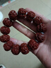 夢(mèng)森（MENGSEN）金剛菩提手串尼泊爾五瓣滿肉龍紋原籽核桃文玩佛珠手鏈-七夕禮物 20mm玉化大金剛-素珠圓滿款 曬單實(shí)拍圖