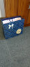 华昶礼品袋手提纸袋38妇女节礼物包装袋企业商务回礼袋生日礼袋子 蓝色大号（30*27*12cm） 单本装 实拍图