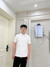 積繆（JITRMIUEY）2024翻領(lǐng)刺繡POLO衫男士青年修身高端設計感有領(lǐng)短袖體恤男裝夏季 米白 M 曬單實拍圖