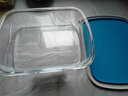 菲內克斯 鋼化玻璃飯碗湯面泡沙拉碗保鮮碗和面盆適用微波爐 3.0L長(cháng)方形碗帶蓋 曬單實(shí)拍圖