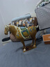 MOREISAN唐三彩馬到成功馬擺件工藝品中式家居辦公室玄關(guān)裝飾品擺件送朋友送客戶商務(wù)禮品 禮盒裝小號國禮馬黃色 曬單實(shí)拍圖