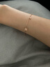 六福珠寶 Dear Q系列18K金櫻花鉆石手鏈 16.5cm-共4分/紅18K/約0.87克 曬單實(shí)拍圖