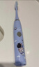 马博士儿童电动牙刷3-6-12-15岁智能声波震动充电式牙刷 蓝色小汽车 实拍图