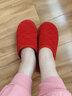 漂步棉拖鞋男女春秋家居鞋客人室內防滑地板拖鞋輕便保暖毛絨情侶棉鞋 女款條絨顏色隨機發(fā) 女款均碼適合35-39碼 曬單實(shí)拍圖
