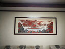 歐藍盾客廳裝飾畫(huà)山水畫(huà)鴻運當頭名家手繪國畫(huà)辦公室掛畫(huà)書(shū)房會(huì )議室壁畫(huà) 沙比利實(shí)木框-圓角原木色 裝框218*88cm(推薦） 曬單實(shí)拍圖