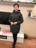 俞兆林中老年女裝中長款羽絨服女媽媽裝冬裝老人棉襖外套大碼奶奶棉衣服 QL-1962 灰綠色【棉服】  加厚 XL 【建議105-120斤左右】 曬單實拍圖