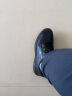 金利来（goldlion）男鞋男士冲孔凉鞋透气舒适耐磨休闲皮鞋G506230114AAD黑色37码 实拍图