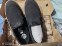 CCILU環(huán)保再生咖啡渣一腳蹬懶人鞋帆布鞋男女同款平底舒適休閑鞋 美式黑 38 曬單實(shí)拍圖