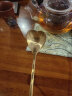 爱屋格林304不锈钢长柄搅拌勺子小汤匙创意花型咖啡勺加长甜品勺小调羹冰淇淋勺 金色爱心 实拍图