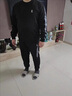 花花公子（PLAYBOY）衛(wèi)衣男套裝春秋新款寬松百搭休閑圓領(lǐng)上衣男潮流時(shí)尚長(zhǎng)袖打底衫男 YJGFHH38TZ白色 XL 曬單實(shí)拍圖