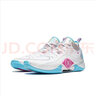 李寧（LI-NING）2023秋冬新款李寧韋德幻影5 低幫籃球鞋減震耐磨白紅 ABPT053-2 標準白/玫紅 ABPT053-2 43.5 曬單實(shí)拍圖