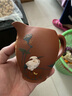 指間陶藝 宜興紫砂茶具全手工公杯分茶器茶漏功夫茶盤配件 荷塘翠鳥公道杯 荷塘翠鳥公道杯  清水泥 曬單實拍圖