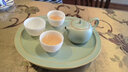 萬(wàn)仟堂（Edenus）茶具套裝陶瓷功夫茶具套裝禮盒家用高檔水果茶具 平安 古綠釉 1壺1承1海4杯 曬單實(shí)拍圖
