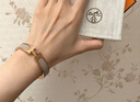 愛馬仕（HERMES）愛馬仕手鐲女PM 新款合金琺瑯手鏈?zhǔn)骤C 窄款經(jīng)典H扣手鐲 禮物現(xiàn)貨 白色差價 曬單實(shí)拍圖