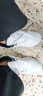 乔丹格兰运动鞋男秋冬季休闲鞋加绒保暖棉鞋男青少年防滑防水旅游男鞋 白色-皮面单鞋 42 实拍图