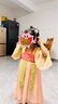 九能漢服女童夏季薄款中國(guó)風(fēng)仙女女孩連衣裙兒童古裝款表演唐裝春秋 粉紅色 110 適合93-103 曬單實(shí)拍圖