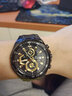 卡西歐（CASIO） 卡西歐(CASIO)手表 EDIFICE系列石英運動(dòng)防水男表 EFR-539BK-1A 曬單實(shí)拍圖