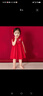 GOKU女寶寶周歲禮服夏季嬰幼兒紅色唐裝連衣裙?jié)M月百日冠衣旗袍包屁衣 紅色連衣裙+發(fā)帶+白色長(zhǎng)筒襪 73 曬單實(shí)拍圖