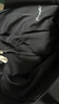 MAYBEYOND休閑褲男夏季美式彎刀直筒褲運(yùn)動(dòng)長褲闊腿垂感褲子男MA09黑色L 曬單實(shí)拍圖
