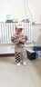 mlgt kids童裝兒童衛(wèi)衣套裝男寶寶春秋季運(yùn)動(dòng)裝男童休閑洋氣兩件套 卡其色 小熊 100 cm  （建議身高95cm左右） 曬單實(shí)拍圖